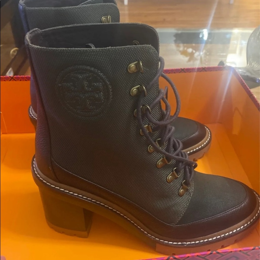 MILLER LUG-SOLE ANKLE BOOT never worn